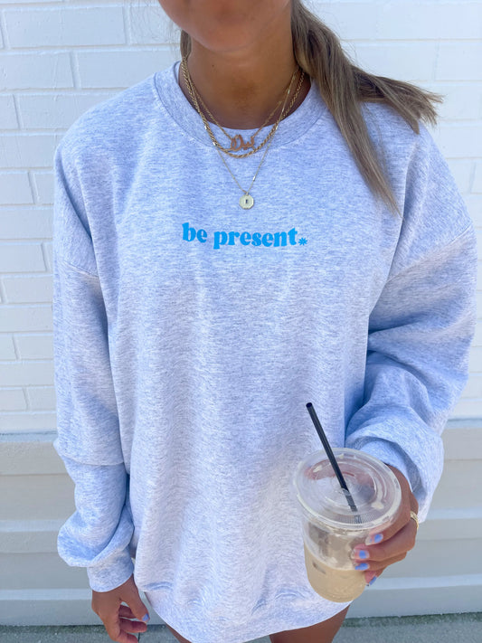 LIVE IN THE MOMENT CREWNECK Jewels Kennedy Designs