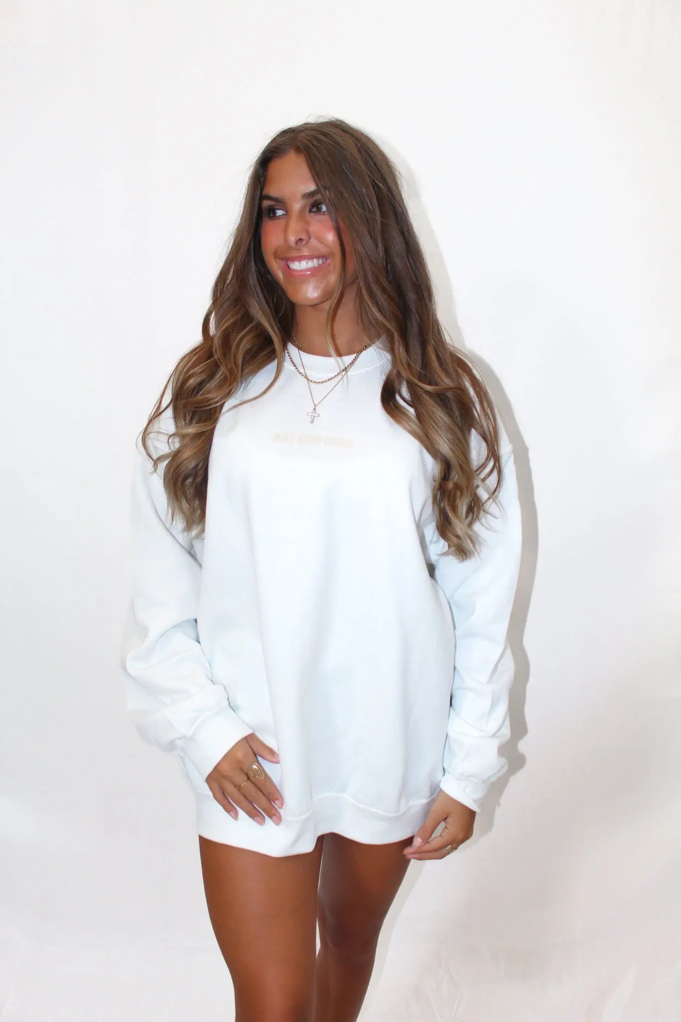 ONE DAY AT A TIME CREWNECK Jewels Kennedy Designs