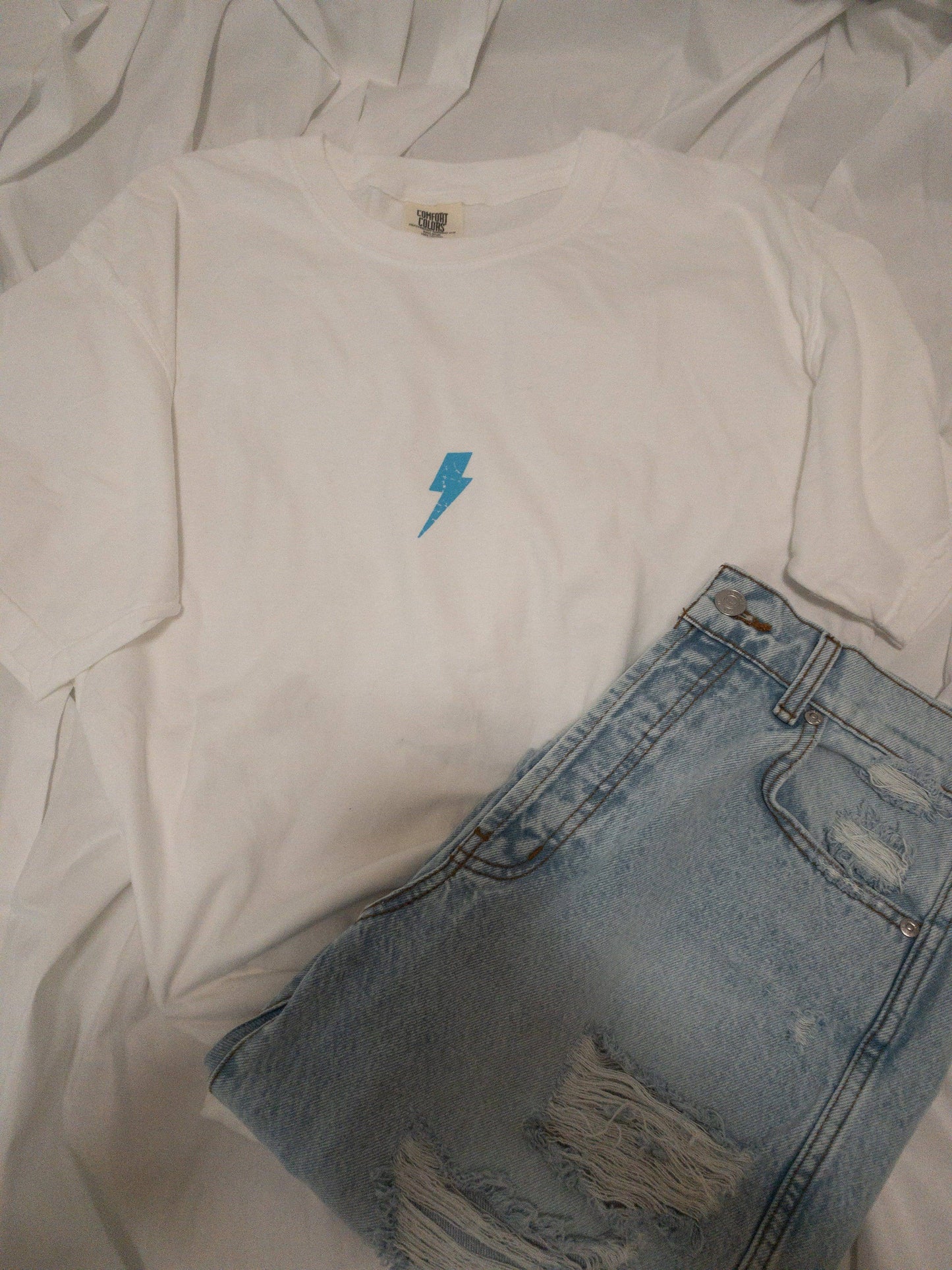 Lightning Bolt Comfort Colors Shirt - JEWELS KENNEDY DESIGNS