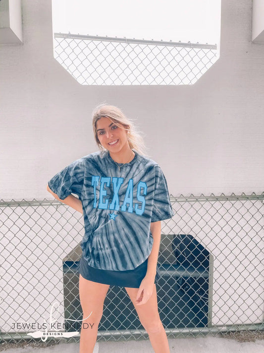Texas Tie Dye Shirt - JEWELS KENNEDY DESIGNS
