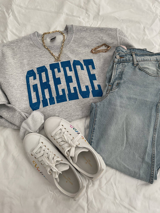 Greece Crewneck - JEWELS KENNEDY DESIGNS