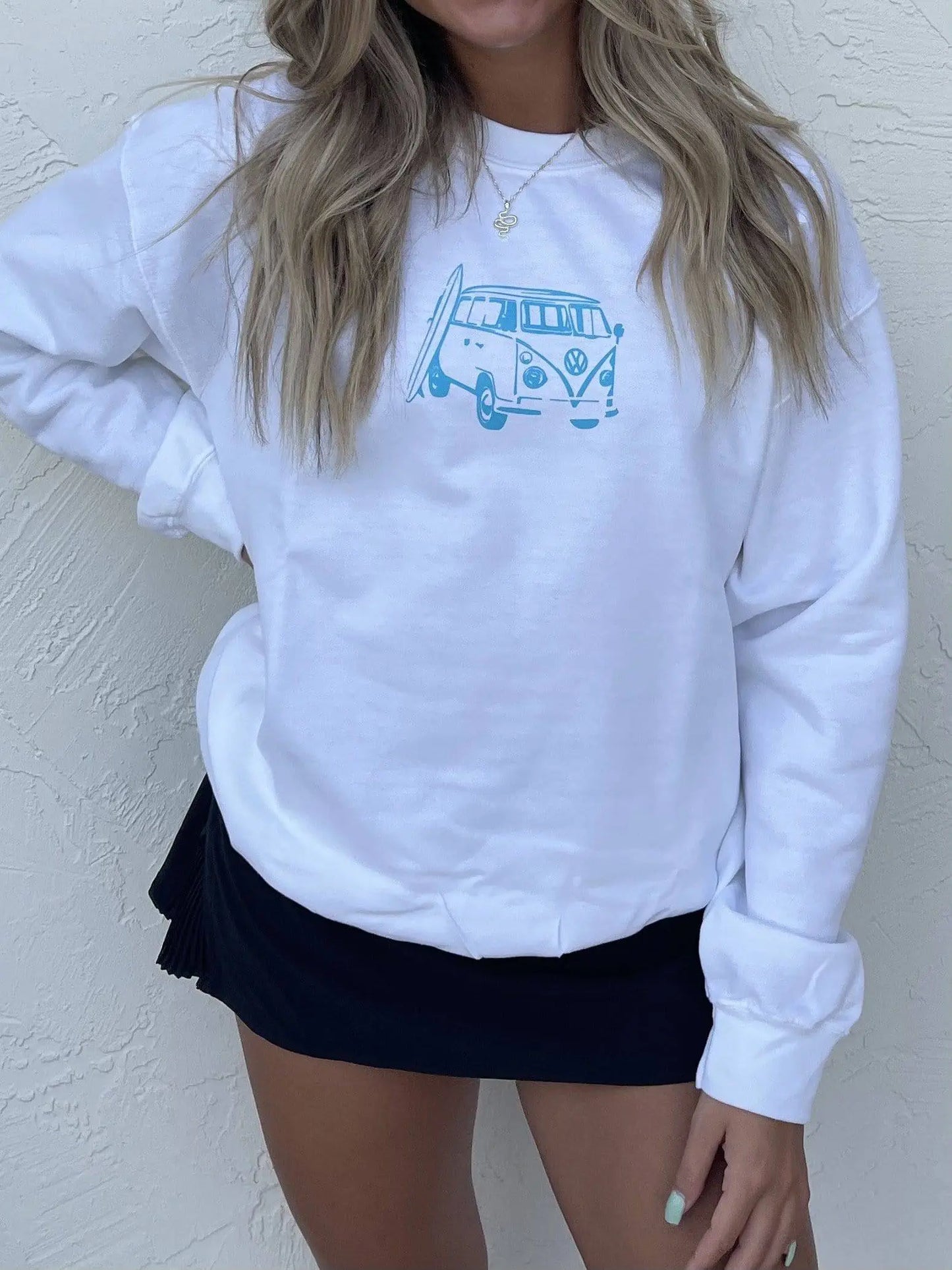 Surfboard Van Crewneck - JEWELS KENNEDY DESIGNS