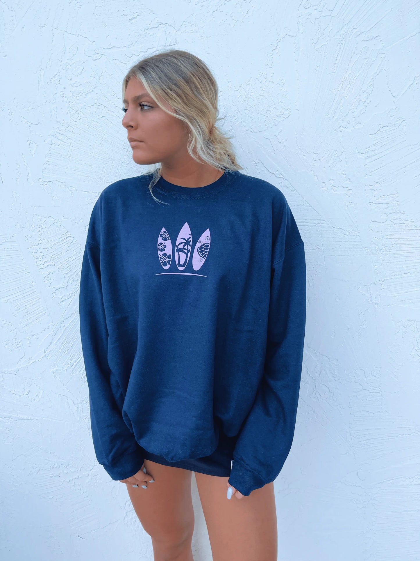 Surfboard Crewneck - JEWELS KENNEDY DESIGNS