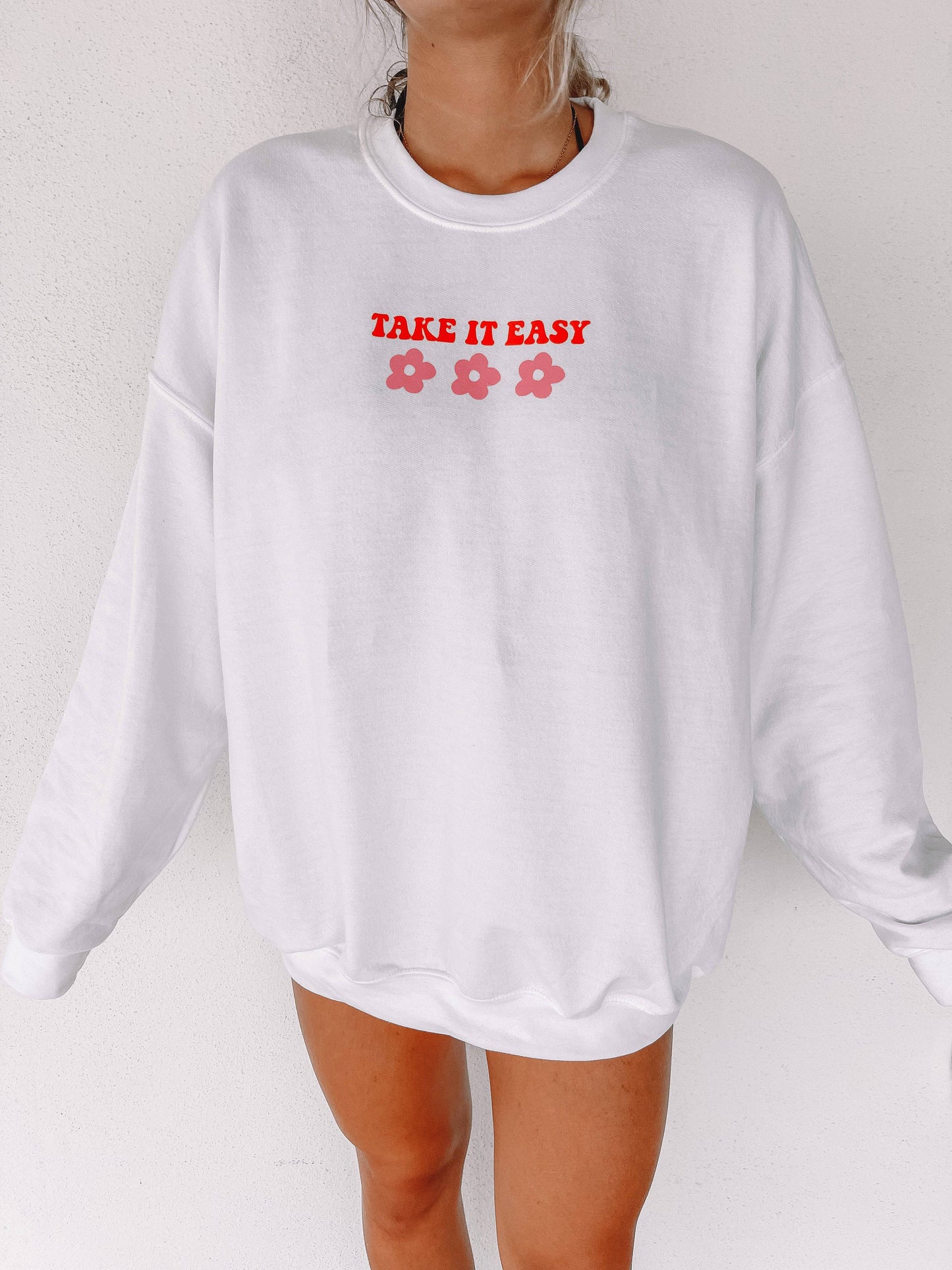 TAKE IT EASY CREWNECK - JEWELS KENNEDY DESIGNS