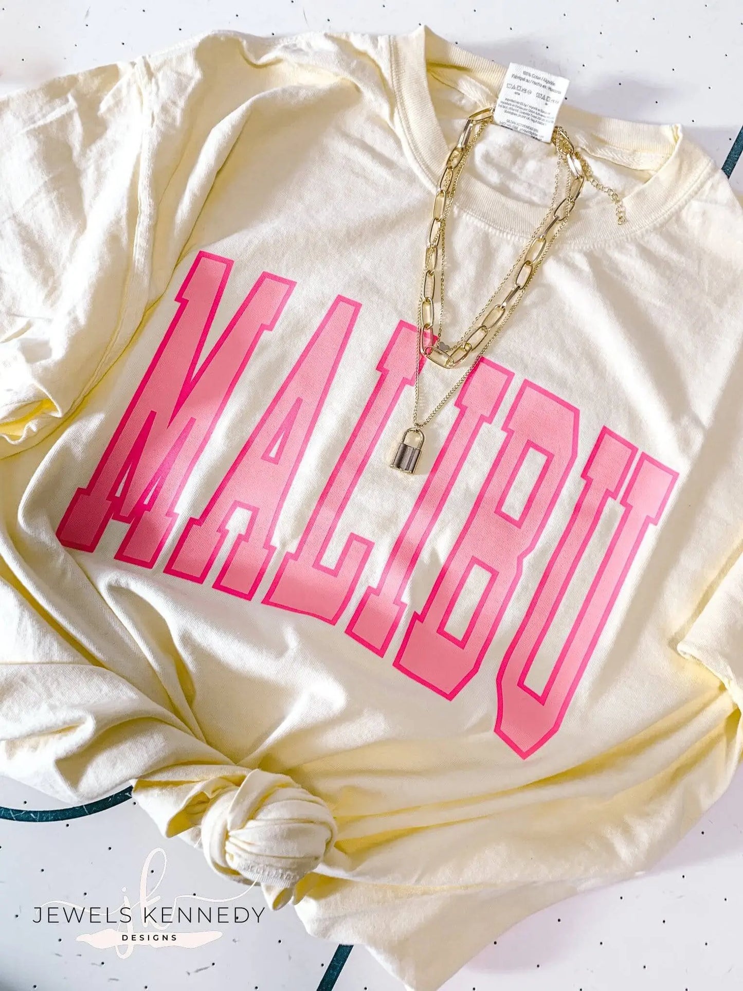 Malibu Comfort Colors Shirt - Banana - JEWELS KENNEDY DESIGNS