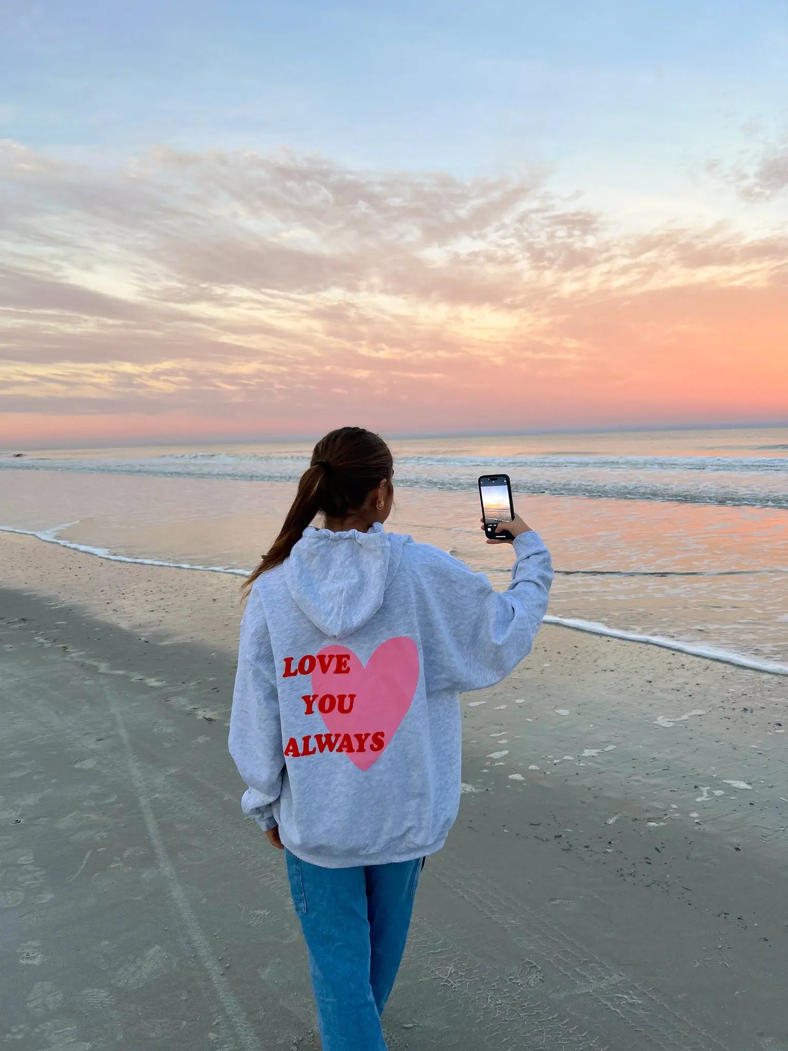 LOVE YOU ALWAYS HOODIE Jewels Kennedy Designs