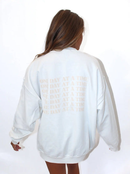 ONE DAY AT A TIME CREWNECK Jewels Kennedy Designs