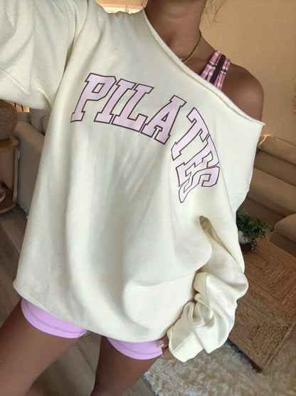 PILATES OFF SHOULDER CREW Jewels Kennedy Designs