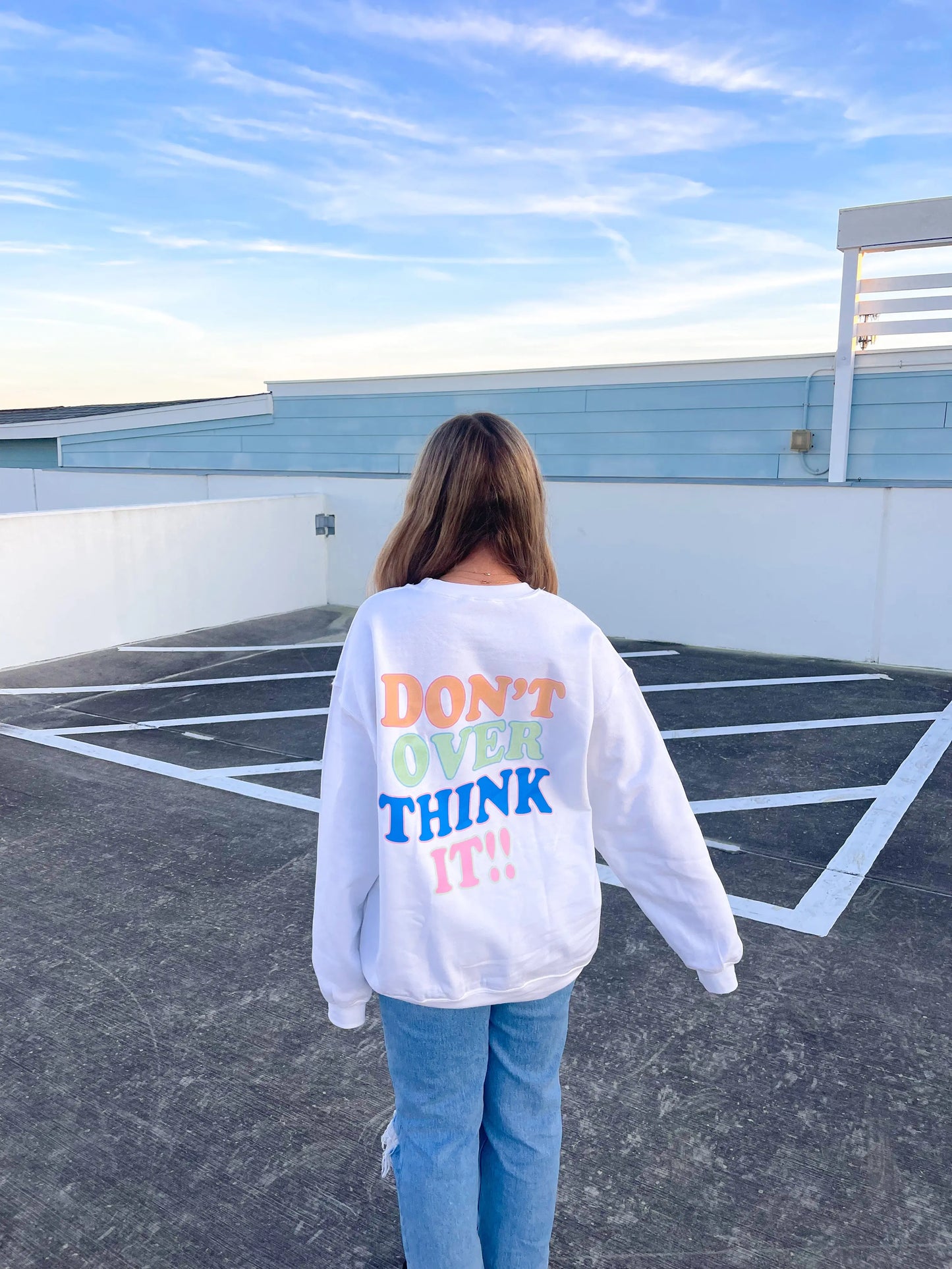 DON'T OVERTHINK IT CREWNECK - Jewels Kennedy Designs