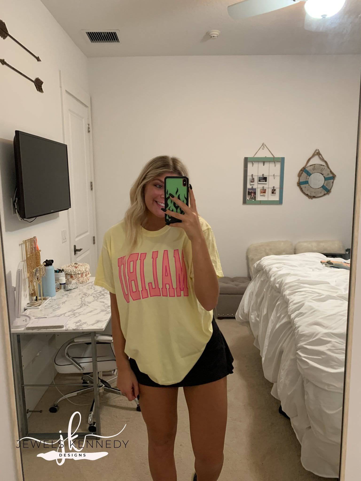 Malibu Comfort Colors Shirt - Banana - JEWELS KENNEDY DESIGNS