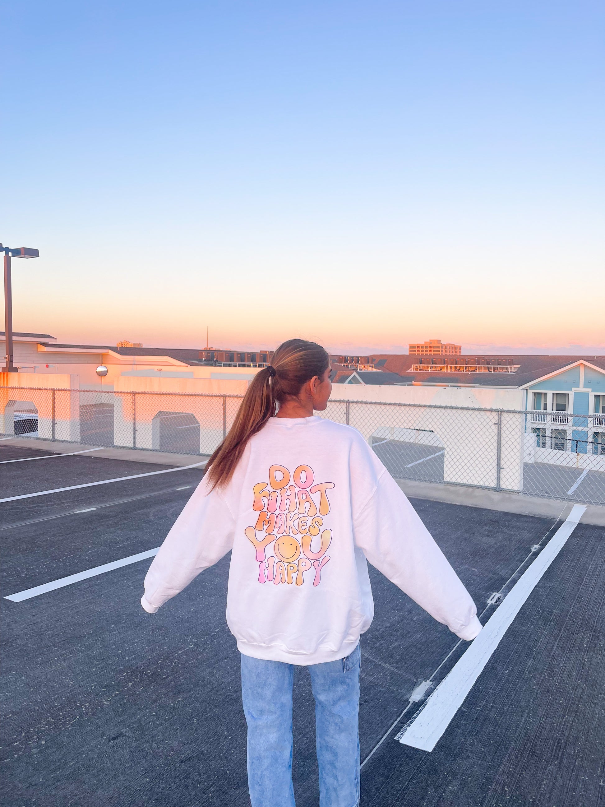 DO WHAT MAKES YOU HAPPY CREWNECK - Jewels Kennedy Designs
