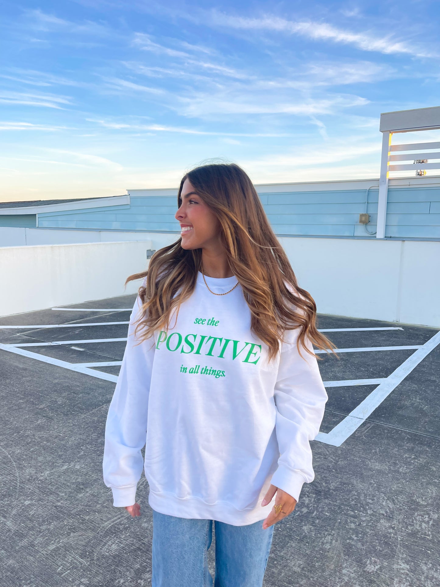 SEE THE POSITIVE CREWNECK - Jewels Kennedy Designs