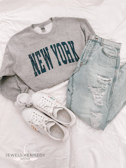 New York Crewneck - JEWELS KENNEDY DESIGNS
