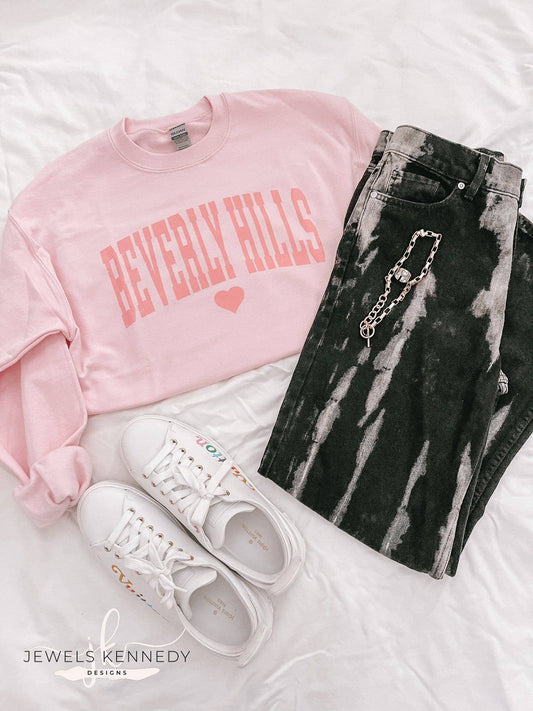 Beverly Hills Crewneck - JEWELS KENNEDY DESIGNS