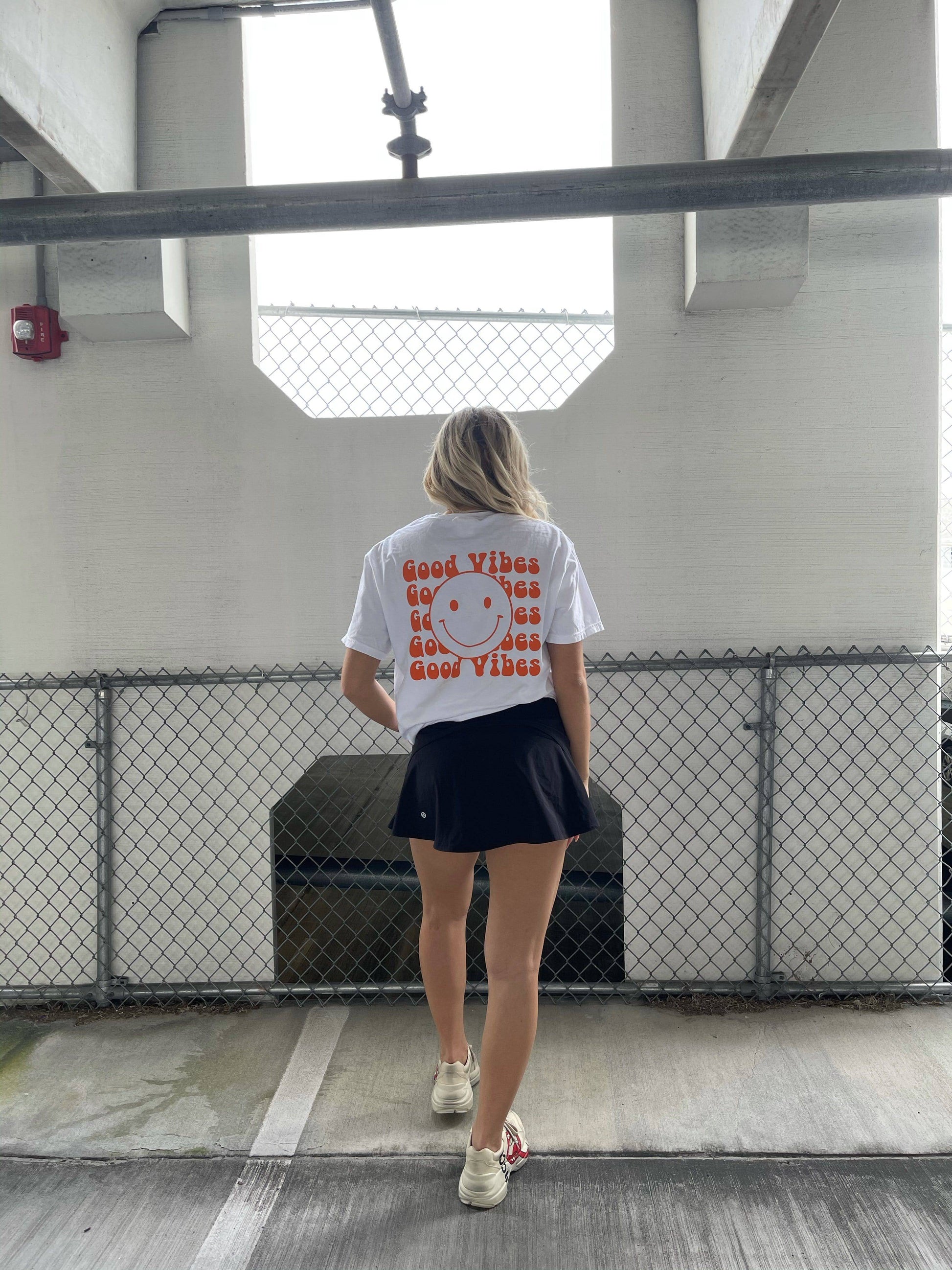 Good Vibes Smile Comfort Colors Shirt - JEWELS KENNEDY DESIGNS