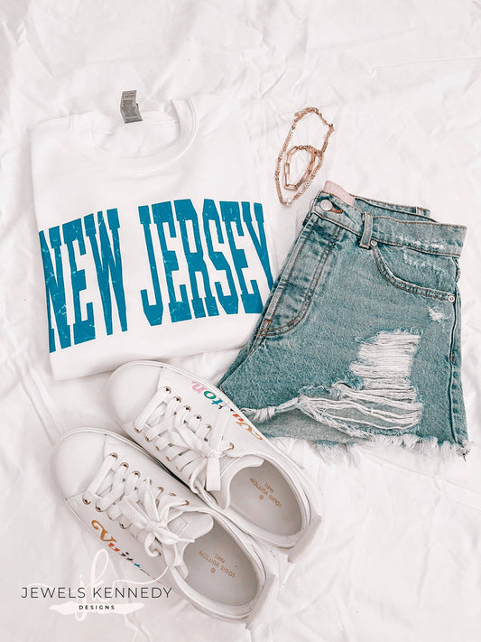 New Jersey Crewneck - JEWELS KENNEDY DESIGNS