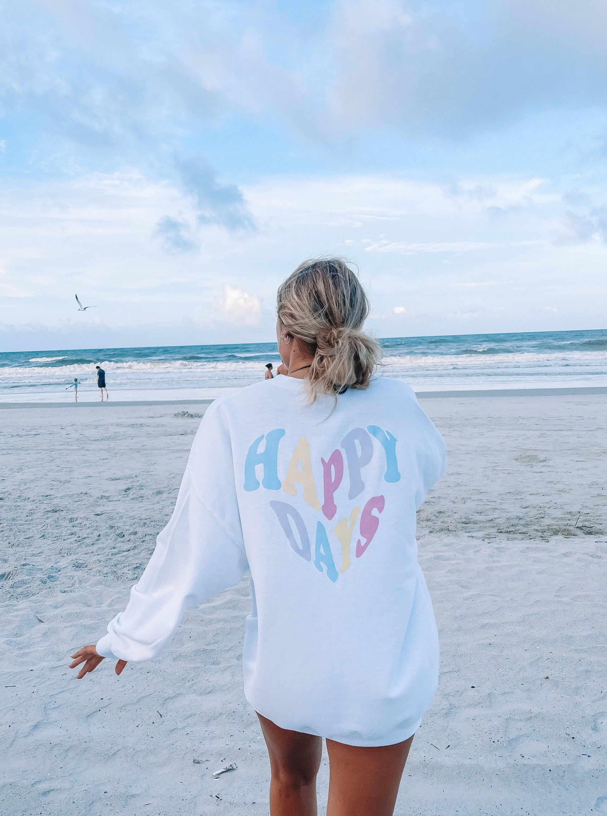 HAPPY DAYS CREWNECK - JEWELS KENNEDY DESIGNS