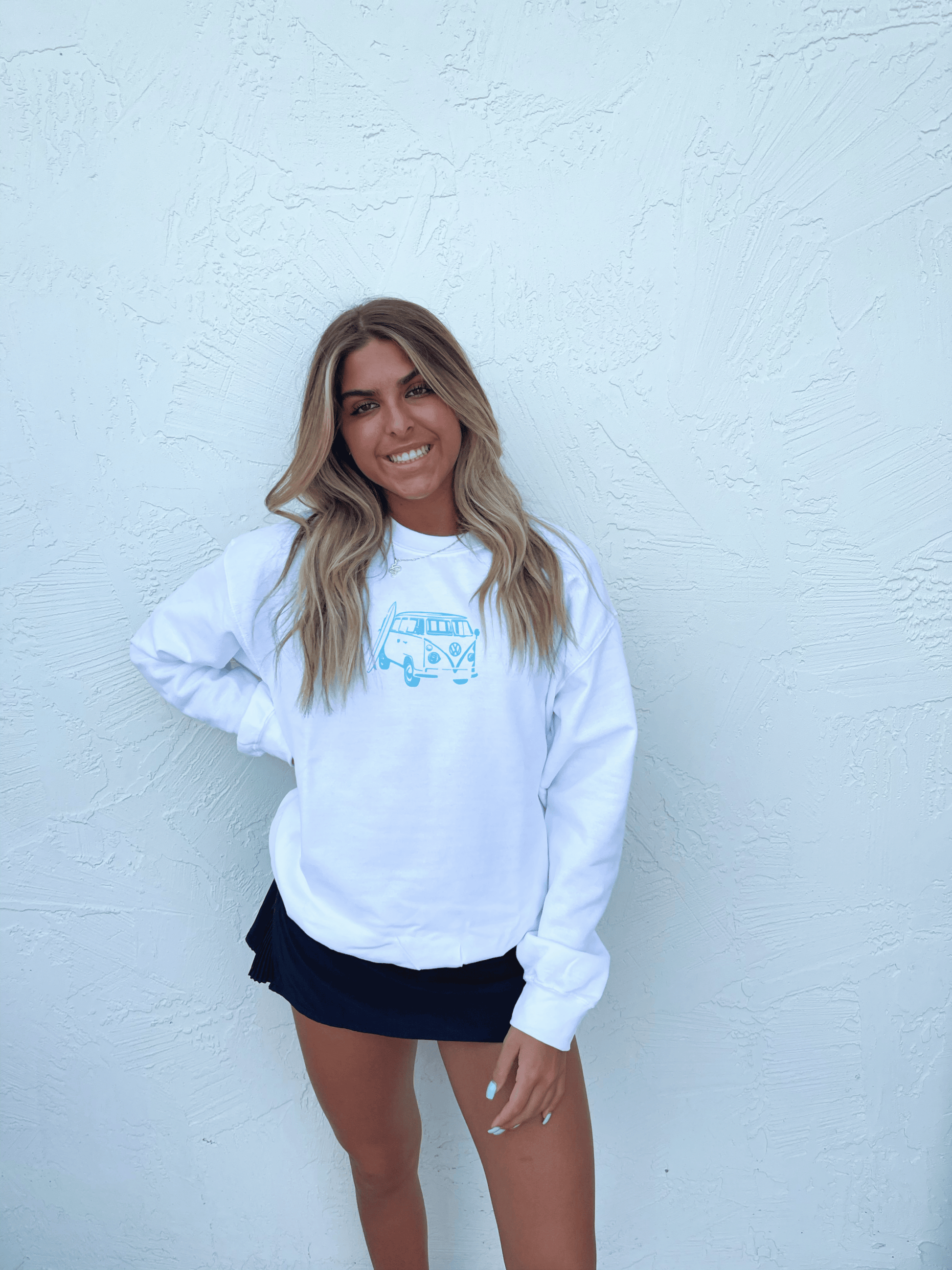 Surfboard Van Crewneck - JEWELS KENNEDY DESIGNS