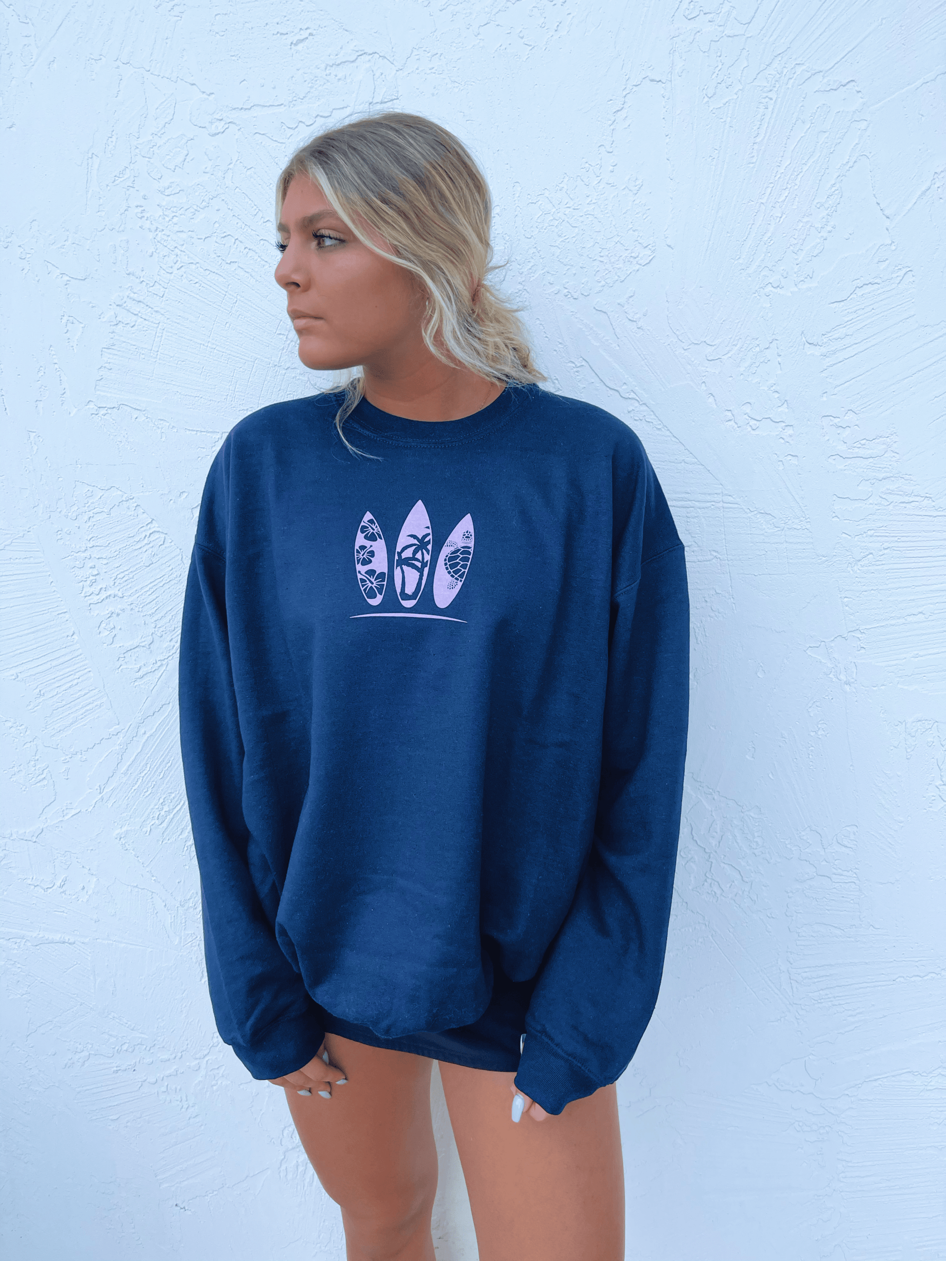 Surfboard Crewneck - JEWELS KENNEDY DESIGNS