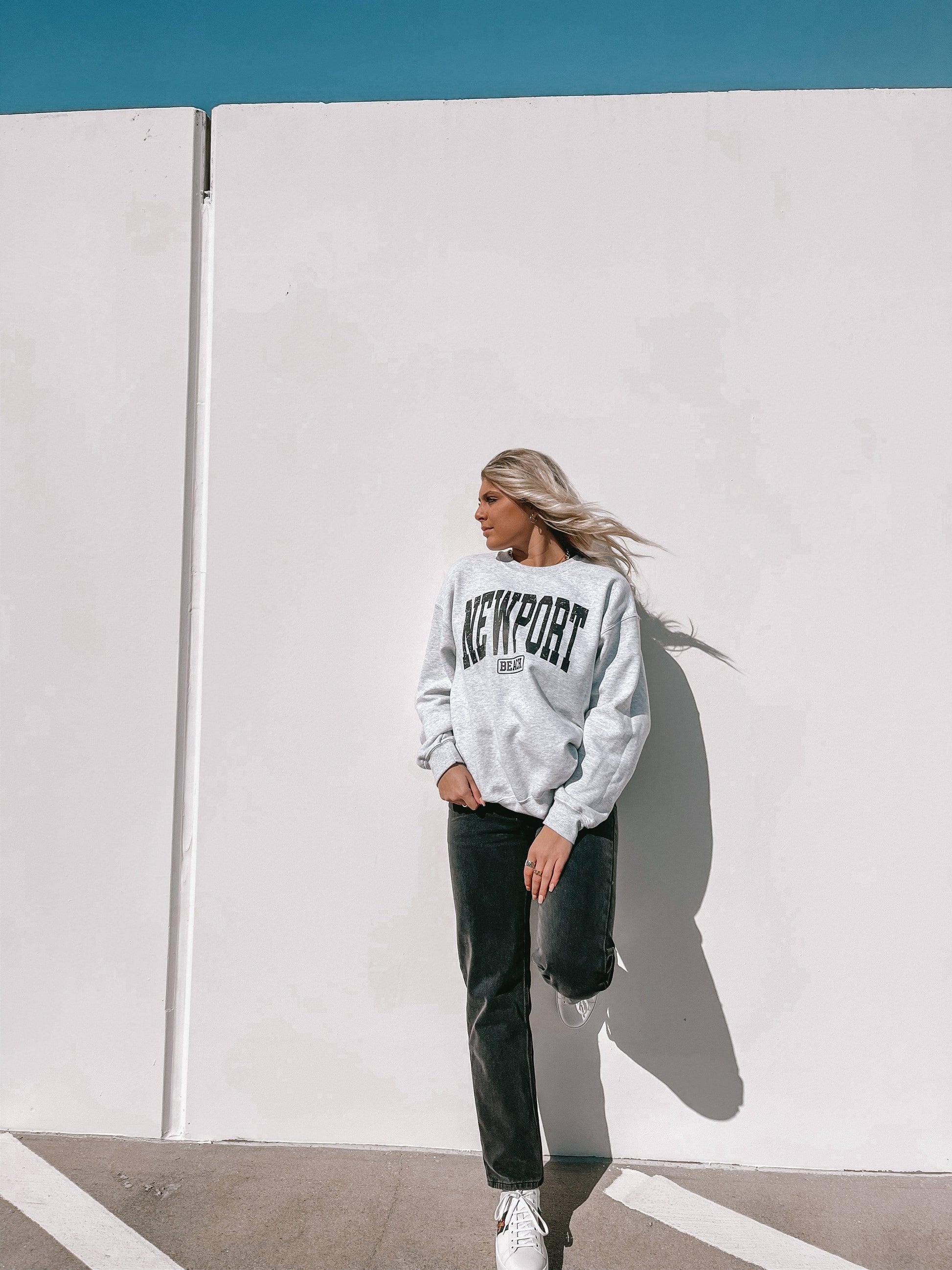 Newport Beach Crewneck - JEWELS KENNEDY DESIGNS