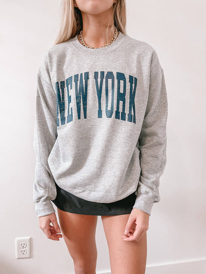 New York Crewneck - JEWELS KENNEDY DESIGNS