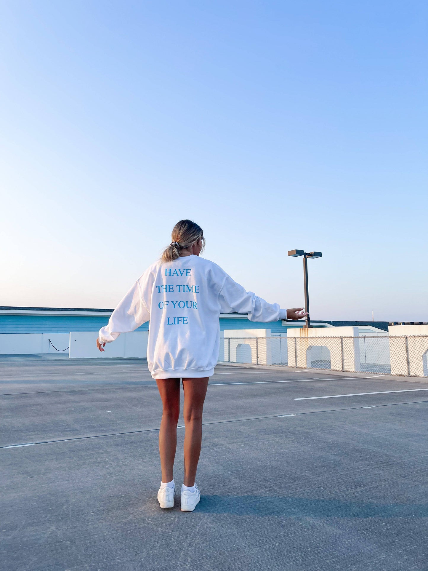 HAVE THE TIME OF YOUR LIFE CREWNECK – Jewels Kennedy Designs