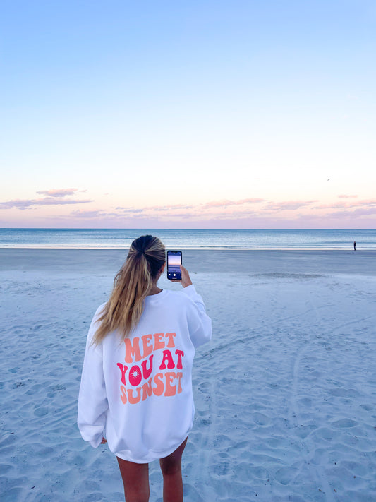 MEET YOU AT SUNSET CREWNECK - Jewels Kennedy Designs
