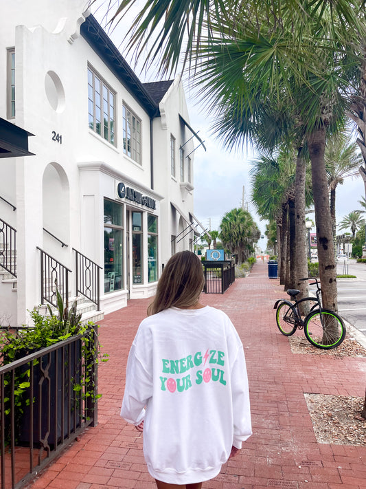 ENERGIZE YOUR SOUL CREWNECK - Jewels Kennedy Designs