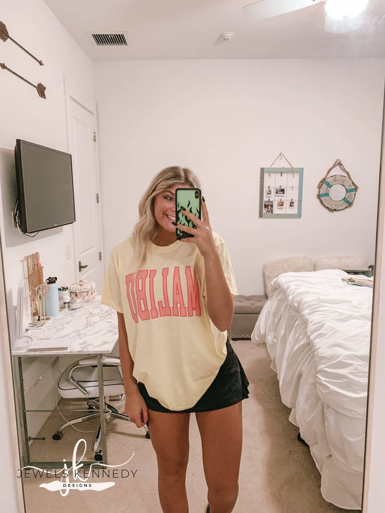 Malibu Comfort Colors Shirt - Banana - JEWELS KENNEDY DESIGNS