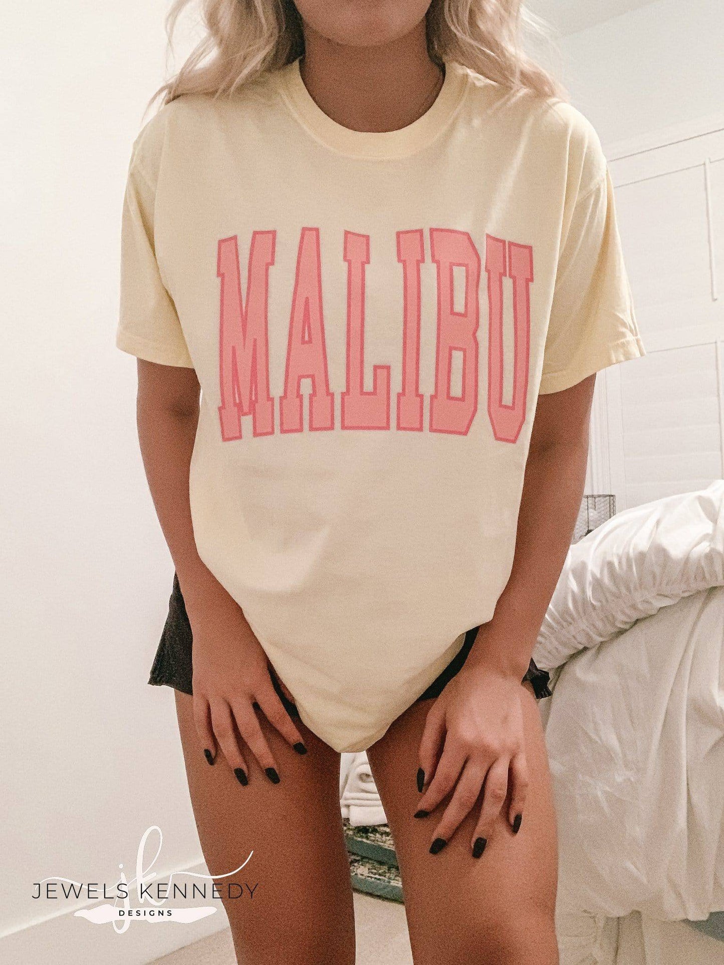 Malibu Comfort Colors Shirt - Banana - JEWELS KENNEDY DESIGNS